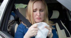 how to remove vomit smell from car